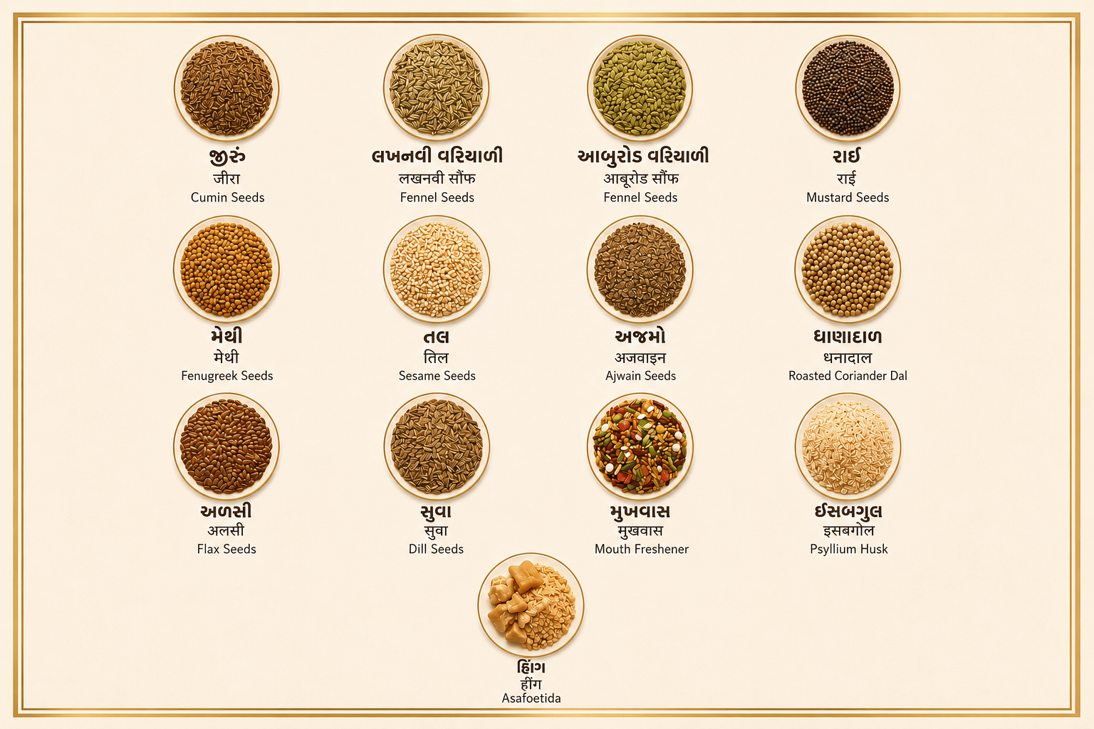 Auraya Foods ઉત્પાદન શ્રેણી